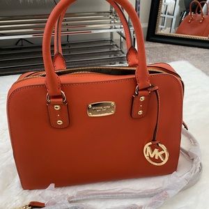 Michael Kors,Burnt Orange, Gold Hardware, Like new and very nice